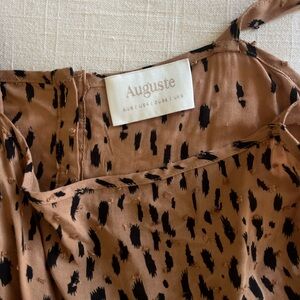 Auguste Tan and Black Mini Dress